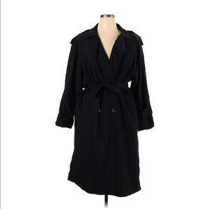 Adrianna Papell Outerwear Black long trench coat 14